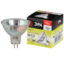Лампа галогенная Эра GU5.3 50W 3000K GU5.3-MR16-50W-12V-CL Б0051798