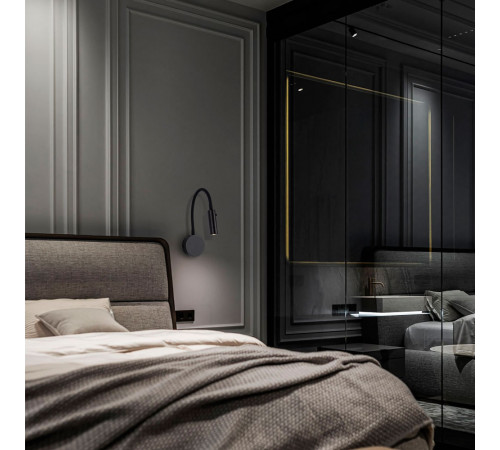 Бра LED4U L2237-460 BK