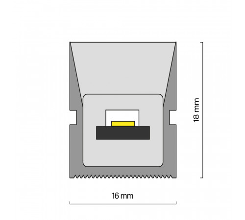 Гибкий неон Maytoni Led strip 24В 14,4Вт/м 4000K 5м IP67 432046