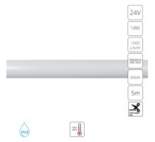 Гибкий влагозащищенный неон Arte Lamp Neon Termo 24V 14W/m 4000K 5m IP68 A2418013-02-4K