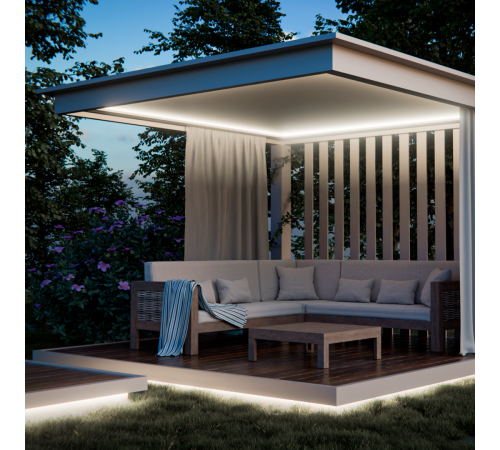 Светодиодный неон Apeyron 24В, 10Вт/м, 400Лм/м, 4000К (д.б.) smd 2835 120д/м, PCB 8мм, 6х12мм, 10м, IP65 17-308