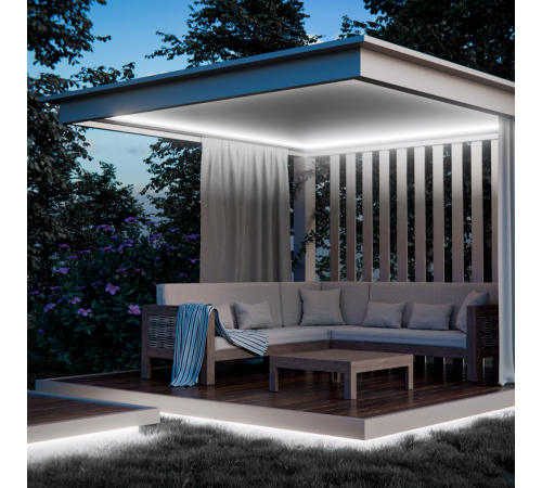 Светодиодный неон Apeyron 24В, 10Вт/м, 400Лм/м, 6500К (х.б.) smd 2835 120д/м,  PCB 8мм, 6х12мм, 10м, IP65 17-309