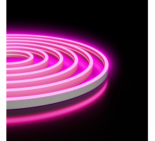 Светодиодный неон Apeyron 24В, 10Вт/м, розовый smd 2835 120д/м, PCB 8мм, 6х12мм, 5м, IP65 17-305