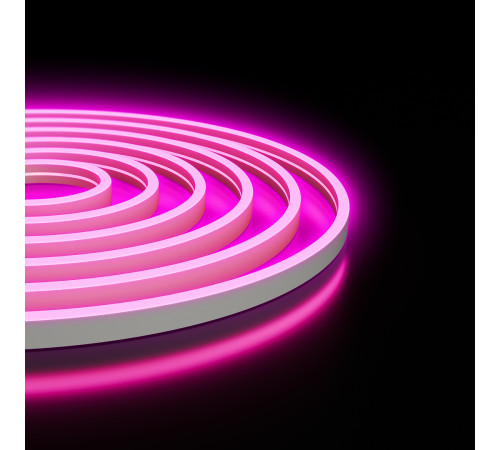 Светодиодный неон Apeyron 24В, 10Вт/м, розовый smd 2835 120д/м, PCB 8мм, 6х12мм, 5м, IP65 17-305