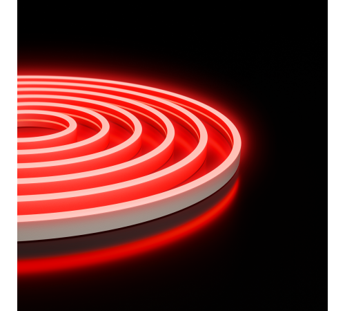 Светодиодный неон Apeyron 24В, 10Вт/м, красный, smd 2835 120д/м, PCB 8мм, 6х12мм, 5м, IP65 17-304