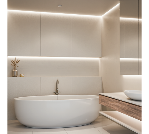 Светодиодный неон Apeyron 24В, 10Вт/м, 400Лм/м, 4000К (д.б.), smd 2835 120д/м, PCB 8мм, 6х12мм, 5м, IP65 17-301