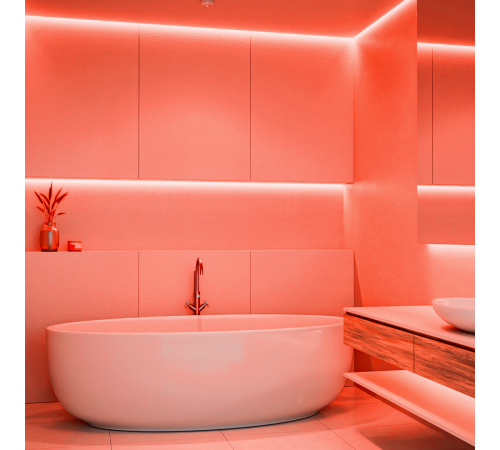 Светодиодный неон Apeyron 24В, 10Вт/м, красный, smd 2835 120д/м, PCB 8мм, 6х12мм, 5м, IP65 17-304