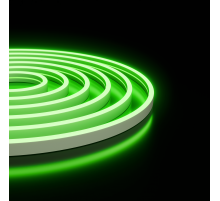 Светодиодный неон Apeyron 24В, 10Вт/м, зеленый smd 2835 120д/м, PCB 8мм, 6х12мм, 5м, IP65 17-306