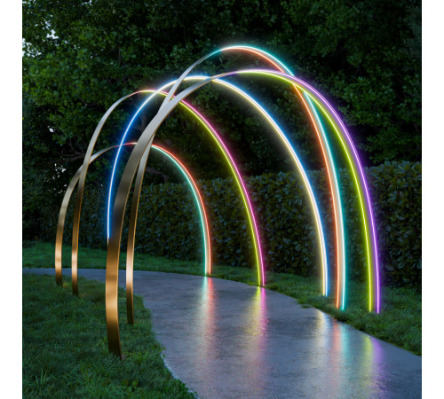 Комплект светодиодного неона Apeyron 220В, 6Вт/м, RGB, smd5050, 80д/м 10м IP65, с аксессуарами (контроллер, заглушка, крепеж - 10шт) 10-108