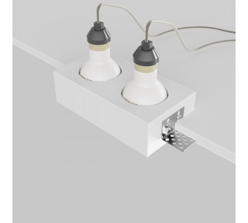 Встраиваемый светильник Maytoni Technical Gyps Modern DL131-GU10-02-W