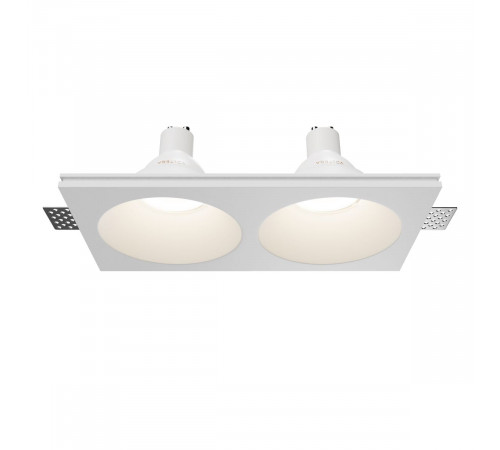 Встраиваемый светильник Maytoni Technical Gyps Modern DL129-GU10-02-W