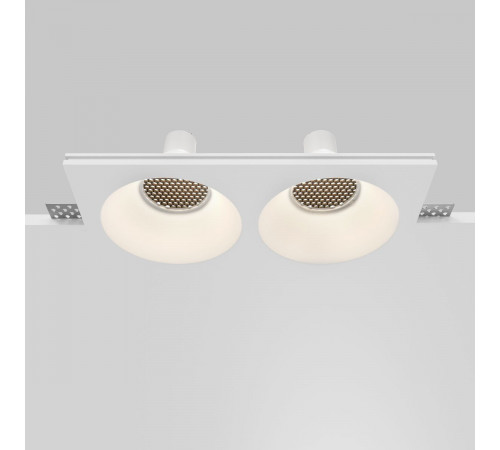 Встраиваемый светильник Maytoni Technical Gyps Modern DL129-GU10-02-W