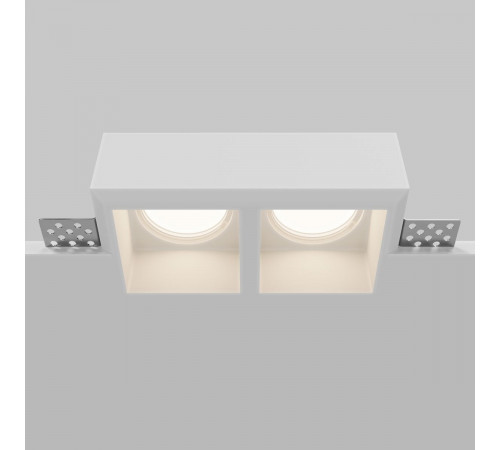 Встраиваемый светильник Maytoni Technical Gyps Modern DL131-GU10-02-W