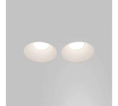 Встраиваемый светильник Maytoni Technical Gyps Modern DL129-GU10-02-W