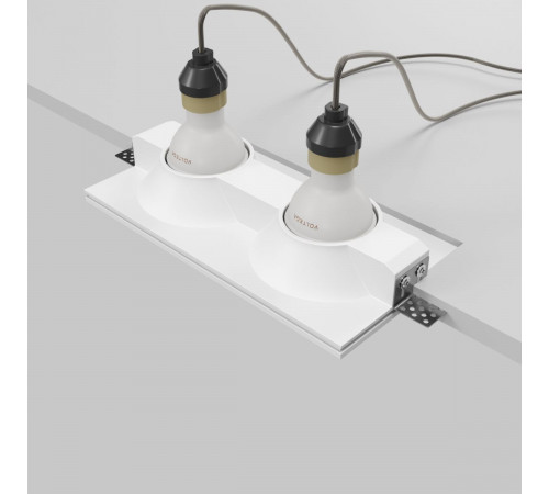 Встраиваемый светильник Maytoni Technical Gyps Modern DL129-GU10-02-W