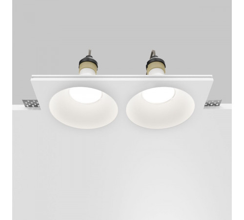 Встраиваемый светильник Maytoni Technical Gyps Modern DL129-GU10-02-W