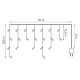 Гирлянда Бахрома Uniel ULD-B10008-480/TTK WARM WHITE IP44 UL-00012068