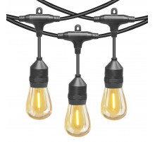 Гирлянда Белт Лайт General Gen-Beltlight-W-10M-20E27-IP65 Black 663011