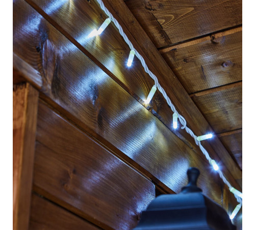 Гирлянда без вилки статическое свечение соединяемая Uniel ULD-F90PRO S10M-100/SWK WH UL-00013207