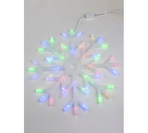 Подвесной светодиодный светильник «Снежинка» Uniel (UL-00007250) ULD-H4040-048/DTA RGB IP20 Snowflake Подвесной светодиодный светильник «Снежинка» Uniel (UL-00007250) ULD-H4040-048/DTA RGB IP20 Snowflake