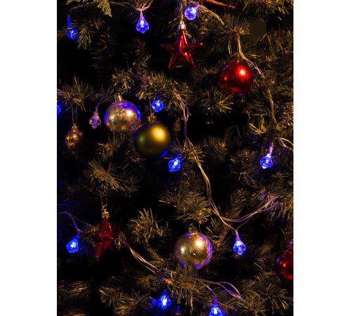 Светодиодная гирлянда (07922) Uniel 220V синий LD-S0280-020/DTA BLUE IP20 DIAMONDS