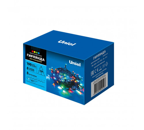 Светодиодная гирлянда Uniel (07924) разноцветный ULD-S0800-100/DGA Multi IP20 Светодиодная гирлянда Uniel (07924) разноцветный ULD-S0800-100/DGA Multi IP20
