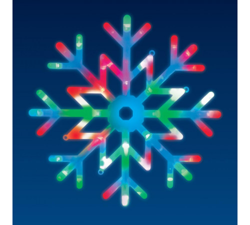 Подвесной светодиодный светильник «Снежинка» Uniel (UL-00007250) ULD-H4040-048/DTA RGB IP20 Snowflake Подвесной светодиодный светильник «Снежинка» Uniel (UL-00007250) ULD-H4040-048/DTA RGB IP20 Snowflake