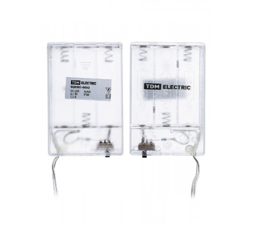 Светодиодная гирлянда TDM Electric Роса50 3хАА теплый белый без мерцания SQ0361-0052