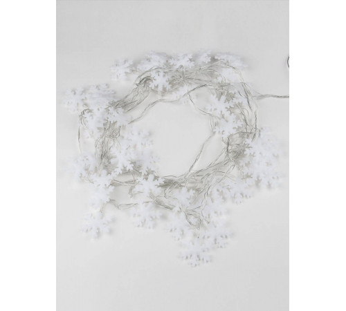 Светодиодная гирлянда (UL-00007196) Uniel Снежинки-2 220V белый ULD-S0500-050/DTA White IP20 Snowflakes-2