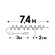 Светодиодная гирлядна Фейерверк. 7.4м. 370 светодиодов Uniel UL-00014202 ULD-S0740-370/DGA/RC WW IP44 FIREWORK