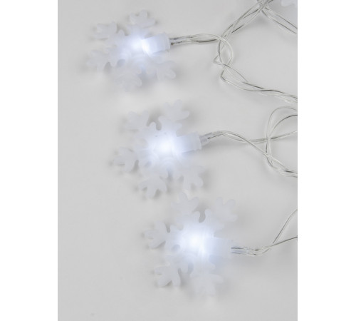 Светодиодная гирлянда (UL-00007196) Uniel Снежинки-2 220V белый ULD-S0500-050/DTA White IP20 Snowflakes-2