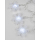 Светодиодная гирлянда (UL-00007196) Uniel Снежинки-2 220V белый ULD-S0500-050/DTA White IP20 Snowflakes-2