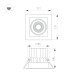 Встраиваемый карданный светильник Arlight MS-VORTEX-BUILT-S117x117-20W Warm3000 (WH-WH, 40 deg, 230V) (IP20 Металл) 057918