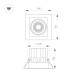 Встраиваемый карданный светильник Arlight MS-VORTEX-BUILT-S140x140-30W Day4000 (WH-WH, 50 deg, 230V) (IP20 Металл) 057925