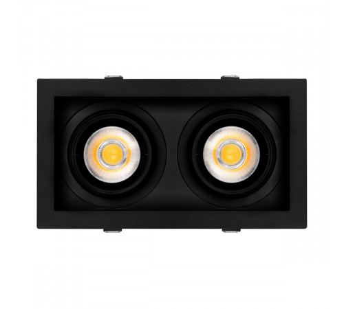 Встраиваемый карданный светильник Arlight MS-VORTEX-BUILT-S210x117-2x20W Day4000 (BK-BK, 40 deg, 230V) (IP20 Металл) 058441