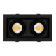 Встраиваемый карданный светильник Arlight MS-VORTEX-BUILT-S210x117-2x20W Day4000 (BK-BK, 40 deg, 230V) (IP20 Металл) 058441