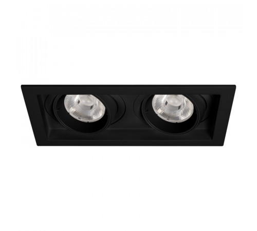Встраиваемый карданный светильник Arlight MS-VORTEX-BUILT-S210x117-2x20W Day4000 (BK-BK, 40 deg, 230V) (IP20 Металл) 058441