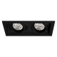 Встраиваемый карданный светильник Arlight MS-VORTEX-BUILT-S210x117-2x20W Day4000 (BK-BK, 40 deg, 230V) (IP20 Металл) 058441