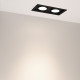 Встраиваемый карданный светильник Arlight MS-VORTEX-BUILT-S210x117-2x20W Day4000 (BK-BK, 40 deg, 230V) (IP20 Металл) 058441