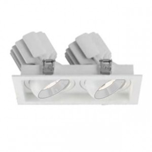 Встраиваемый карданный светильник Arlight MS-VORTEX-BUILT-S250x140-2x30W Day4000 (WH-WH, 30 deg, 230V) (IP20 Металл) 057764