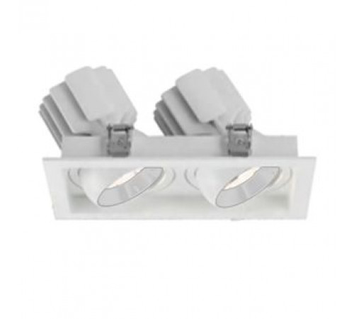 Встраиваемый карданный светильник Arlight MS-VORTEX-BUILT-S210x117-2x20W Warm3000 (WH-WH, 20 deg, 230V) (IP20 Металл) 057762 Встраиваемый карданный светильник Arlight MS-VORTEX-BUILT-S210x117-2x20W Warm3000 (WH-WH, 20 deg, 230V) (IP20 Металл) 057762