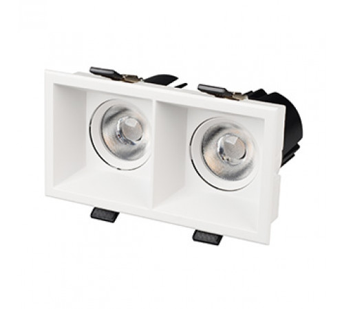 Карданный светильник Arlight MS-FLOW-BUILT-S157x85-2x12W Warm3000 (WH, 55 deg, 230V) (IP20 Металл) 055920