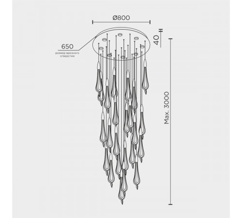Каскадная люстра Modelux ML.89181.25 BS