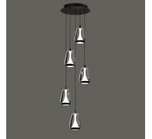 Каскадная люстра Delight Collection MD24001011-5A black/smoky