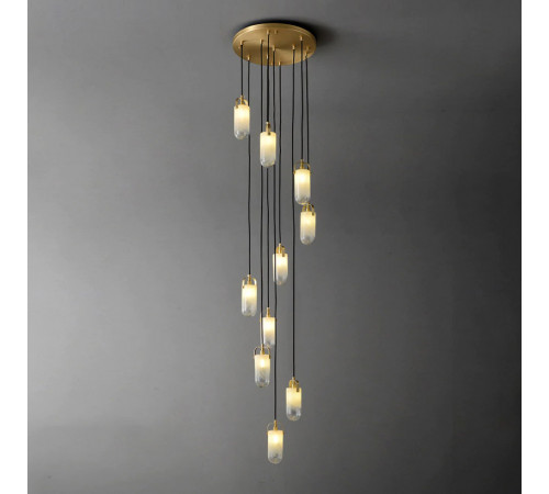 Каскадная люстра DeLight Collection Sorno MT9056-10H brass Каскадная люстра DeLight Collection Sorno MT9056-10H brass
