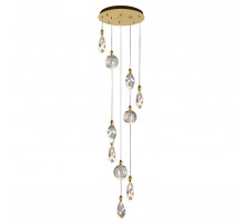 Каскадная люстра Delight Collection Colvin MT9176-10H titanium gold