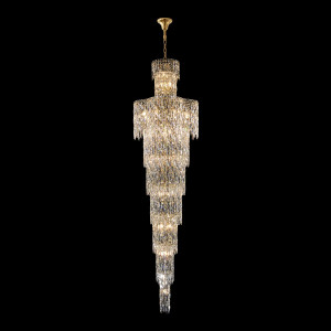 Каскадная люстра Crystal Lux ABRIL SP28 GOLD