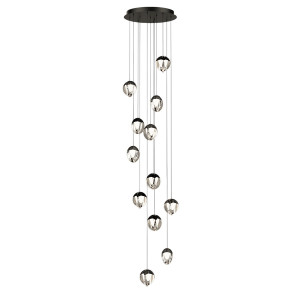 Каскадная люстра Delight Collection MD24001033-12A black/clear