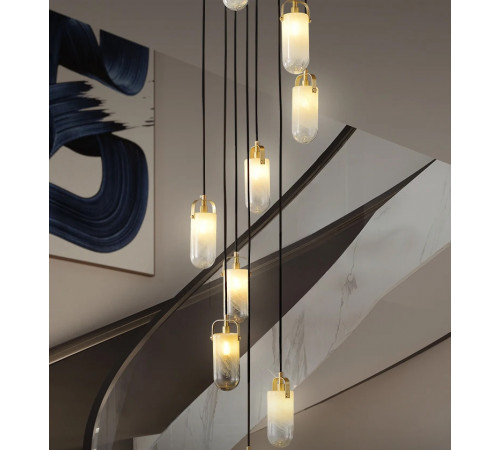 Каскадная люстра DeLight Collection Sorno MT9056-10H brass Каскадная люстра DeLight Collection Sorno MT9056-10H brass
