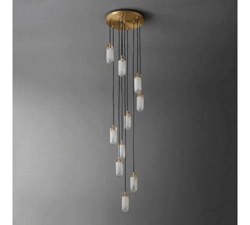 Каскадная люстра DeLight Collection Sorno MT9056-10H brass Каскадная люстра DeLight Collection Sorno MT9056-10H brass